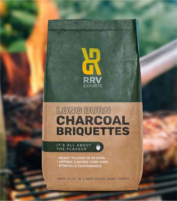 Charcoal briquettes packaging image