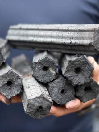 Quality charcoal briquettes image